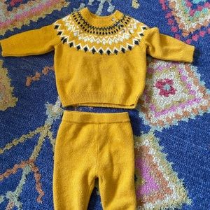 CAT & JACK fair Isle sweater outfit